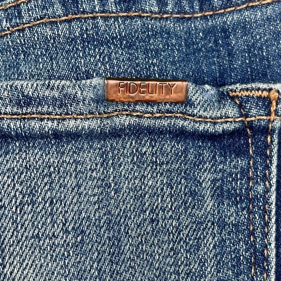 Fidelity Denim Mila Crop Mid Ankle Slim Size 26 - Picture 7 of 12